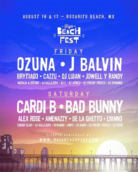 estrellas del reggaetón deslumbrarán el baja beach fest 2019 la verdad noticias