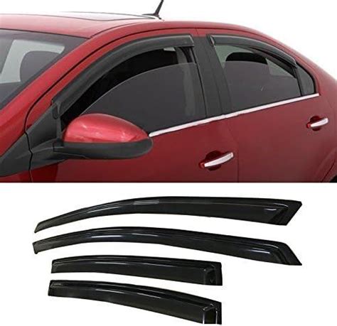 Gldifa Smoke Window Visors Compatible With Nissan Sentra Wind