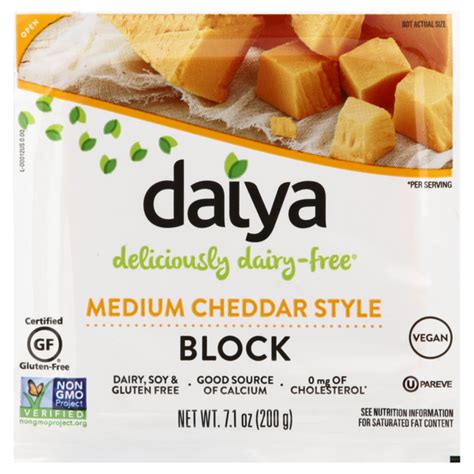 Save On Daiya Deliciously Medium Cheddar Style Farmhouse Block Dairy