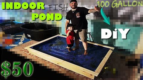 We visit ruedi weber a pond and pool builder from switzerland. $50 DIY FISH POND (INDOOR WOODEN POND) - YouTube