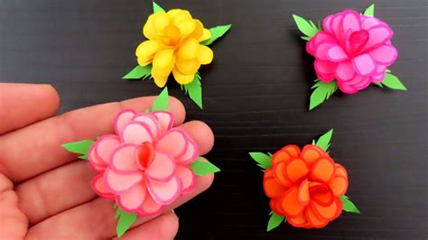 Flores Mini De Papel Rápido Y Fácil 🌸 Origami Rosa Youtube