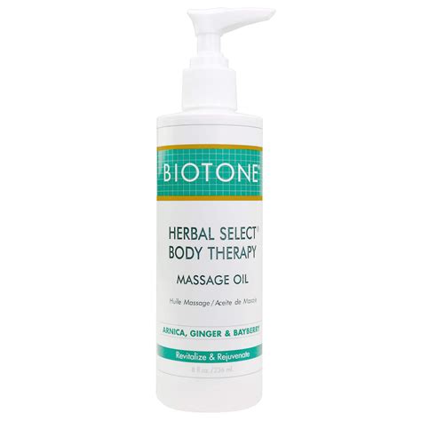 Biotone Herbal Select Body Therapy Massage Oil With Arnica