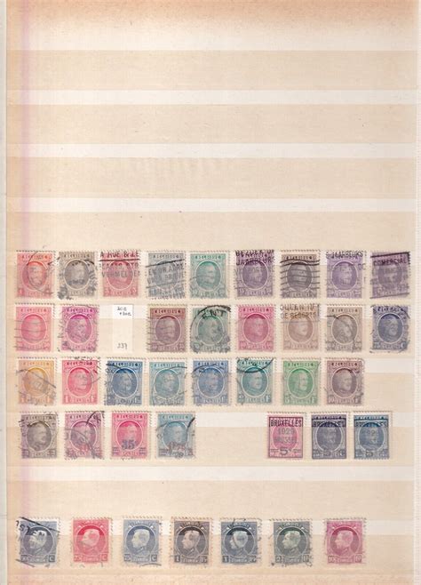 E127 Belgium Stamps Collection In Album Ebay
