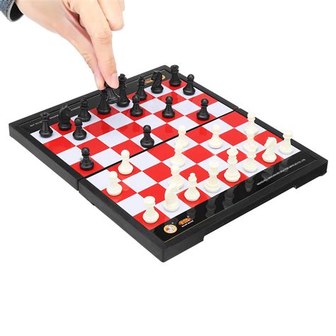 New Magnetic Chess Game Set Folding Plastic Chessboard Portable Kids