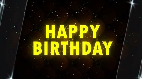 Happy Birthday Motion Graphics Animated Background Video Hd
