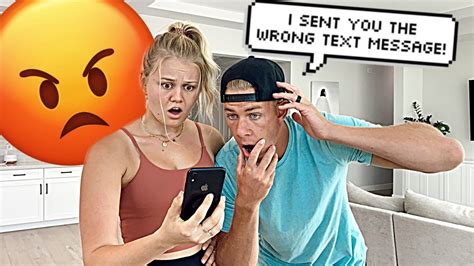 I Sent My Wife The Wrong Text Message Prank Youtube