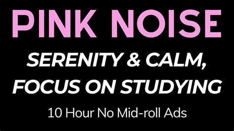Pink Noise Tinnitus Sound Therapy ~ For Deep Sleep And Relaxation No