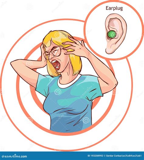 Vector Protect You Ears And Hearing Health Infographic Diagram Stock