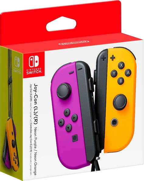 Joy Con Lr Wireless Controllers For Nintendo Switch Neon Purpleneon