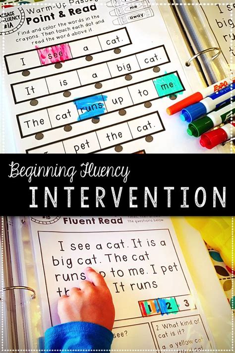 Beginning Fluency Reading Intervention Binder Great Resource For
