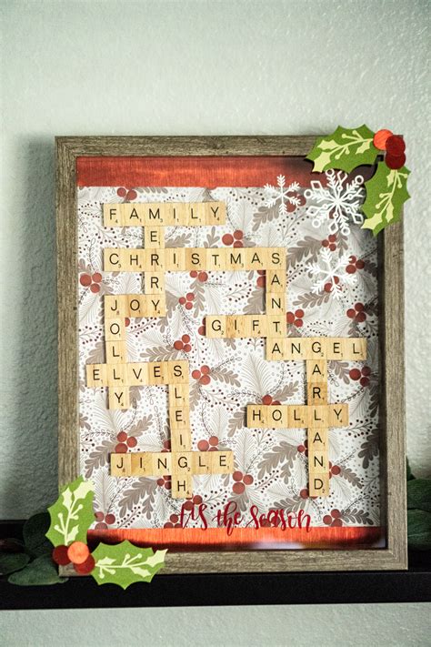 How to Make a Christmas Shadow Box with Cricut - But First, Joy