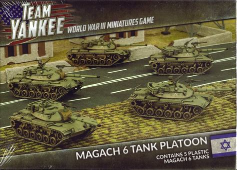 Oil Wars Team Yankee Israeli Magach 6 Platoon Fow Tibx02 Toys And Games