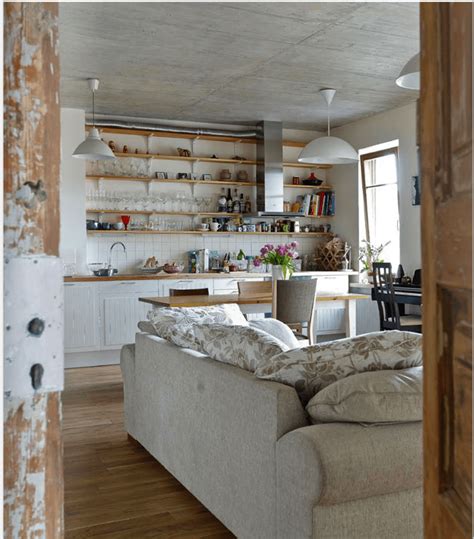 Open shelves in dark wood, white calcutta marble backsplash and library sconces give this updated kitchen a fresh farmhouse look, designed by. 35 Bright Ideas for Incorporating Open Shelves in Kitchen