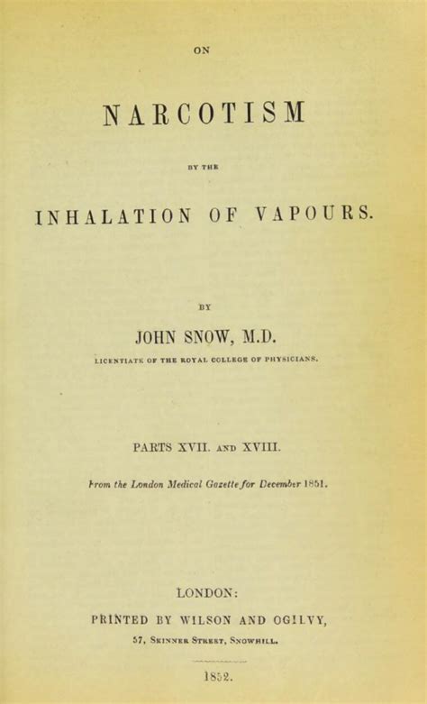 John Snow The First English Anaesthetist Part 4 1847 Ether And