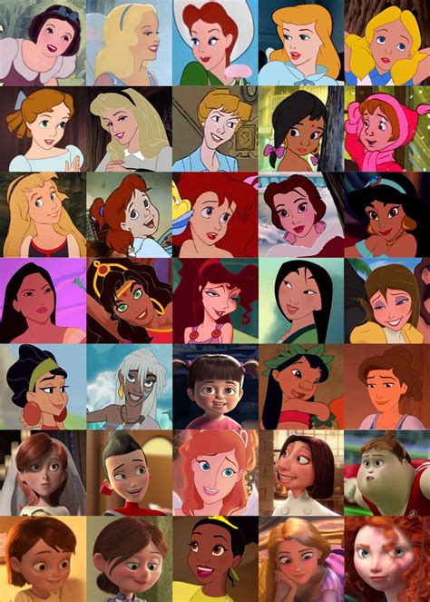 The Many Faces Of Disney Princesses