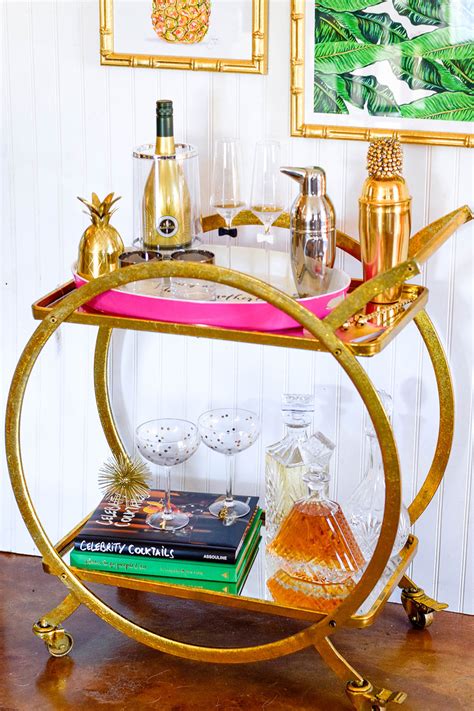 (and that's not necessarily a bad thing.) Our NYE Styled Gold Circular Bar Cart