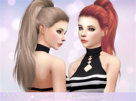 Kenzar leah lillith(hair retexture) simsday. Aveira Sims 4: Stealthic`s Paradox Hair Retextured ~ Sims ...