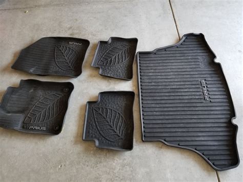 The powerful look of toyota cars furnishes strong handling and long lasting value. For Sale - Prius Prime - Toyota OEM All Weather Floor Mat + Cargo Mat ($75) | PriusChat