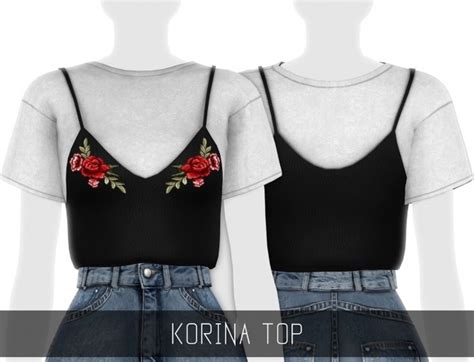 Korina Top Sims 4 Female Clothes