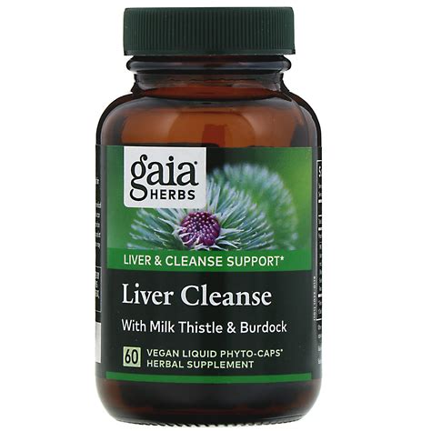Gaia Herbs Liver Cleanse 60 Vegan Liquid Phyto Caps Iherb