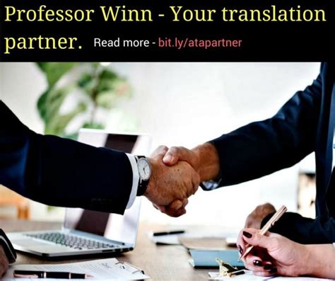 Your Translation Partner Professor Winn A Translation Ace