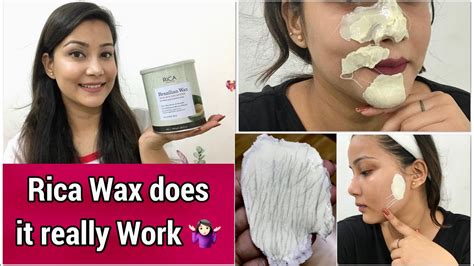 Rica Waxing At Home Face Waxing Live Results Does It Really Works
