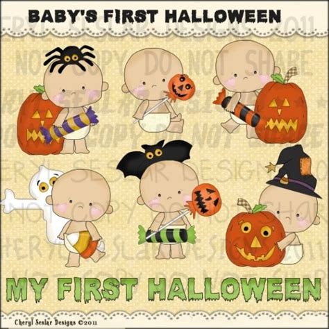 Babys First Halloween 1 Clip Art By Cheryl Seslar