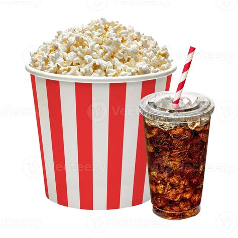 Popcorn In Box With Cola 730411 Stock Photo At Vecteezy