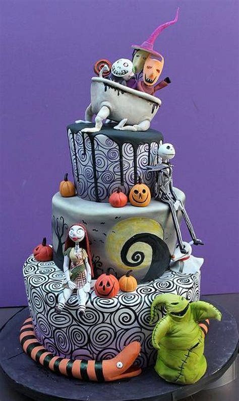 Nightmare Before Christmas Cake Decorated Cake By Dina Cakesdecor
