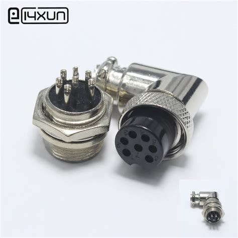 1set Gx16 7 Pin Male And Female Diameter 16mm Wire Panel Connector Gx16