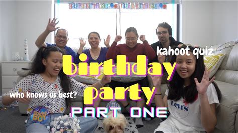Birthday Party Part 1 Kahoot Quiz Time Youtube