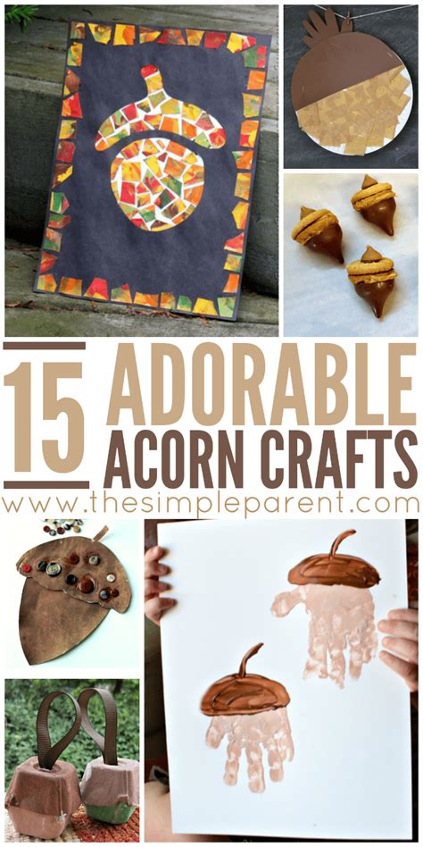 15 Adorable Acorn Crafts For Kids