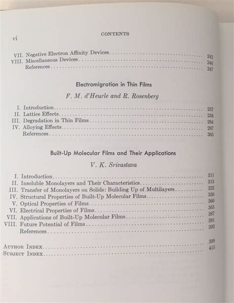 Physics Of Thin Films Advances In Research And Development V 7 By