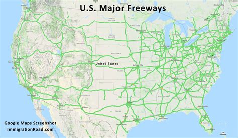 Map Of The United States With Freeways 2024 Schedule 1