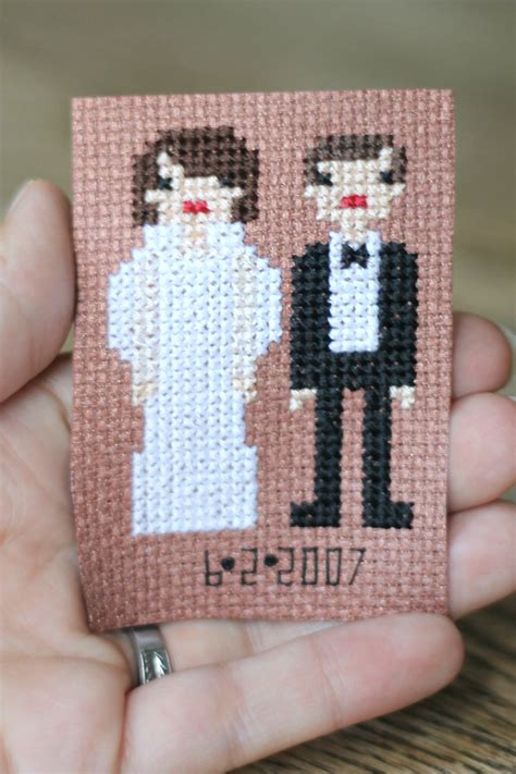 Get unlimited access to hundreds of free patterns. Bride and Groom Cross Stitch - Sugar Bee Crafts
