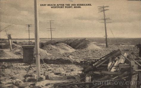 East Beach After The 1938 Hurricane Westport Point Ma