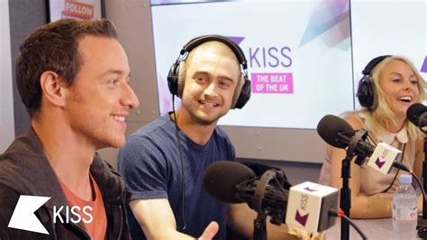 James Mcavoy And Daniel Radcliffe Kiss Breakfast Takeaway Youtube