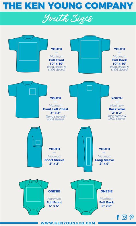 Download || KEN YOUNG CO || Placement designs on youth t-shirts, and onesies, long sleeve and shor ...