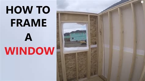 How To Frame A Window Youtube