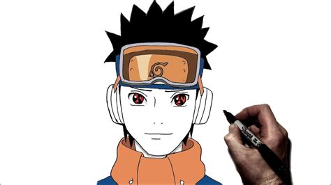 How To Draw Young Obito Step By Step Naruto Youtube