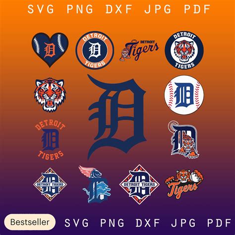 Sports Logos Detroit Tigers Svg Files For Cricut Mlb Clip Art