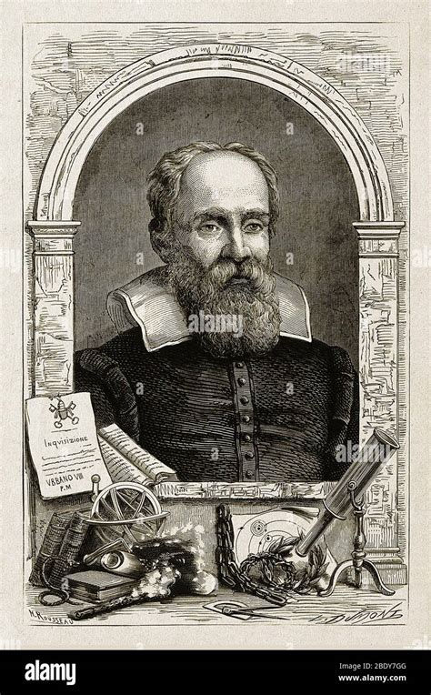 Galileo Galilei Italian Astronomer Stock Photo Alamy