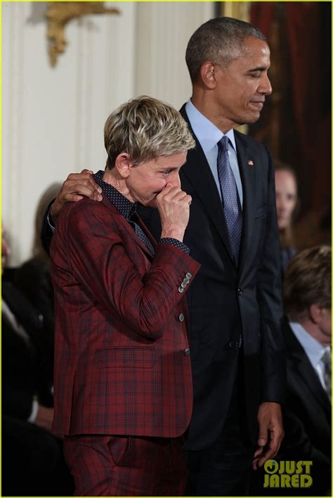 Read President Obamas Touching Speech For Ellen Degeneres Photo 3814357 Ellen Degeneres