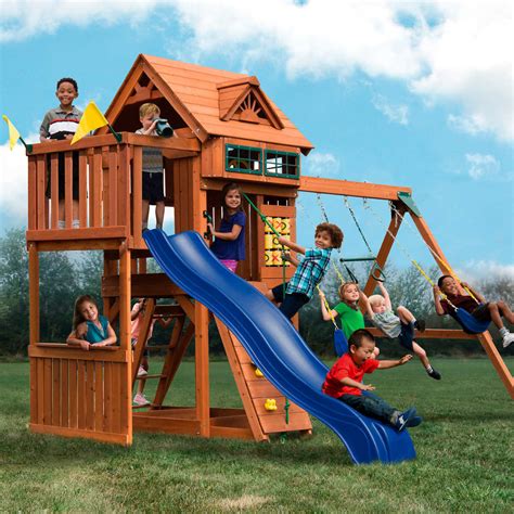 Backyard Play Systems Playsets Redwood Play Systems Childrens Wood