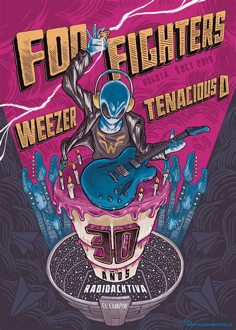 Foo Fighters Gig Poster On Behance