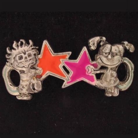 Charm Tommy Angelica Rugrats Nickelodeon Silver Enamel Stars 5655a