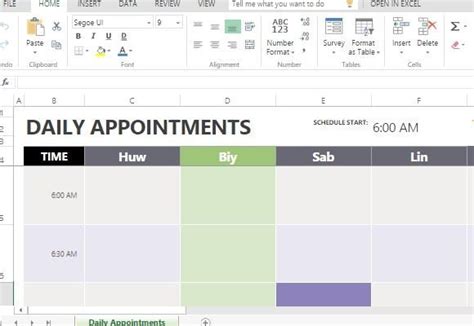 The original source of the calendar appears to be a microsoft template (i use a similar one), but adam has enhanced it by adding a table for holiday. Daily Appointment Calendar Template For Excel
