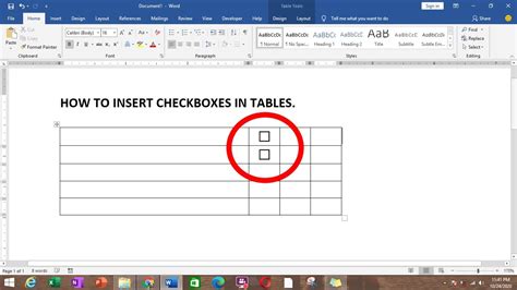 How To Insert Check Box In Microsoft Word Printable Templates Free