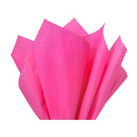 Hot Pink Tissue Paper Squares Bulk 10 Sheets Premium T Wrap And