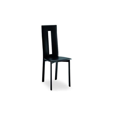 Chaise cuir moderne JESSY et chaises moderne STRASBOURG (chaises AIRNOVA).
